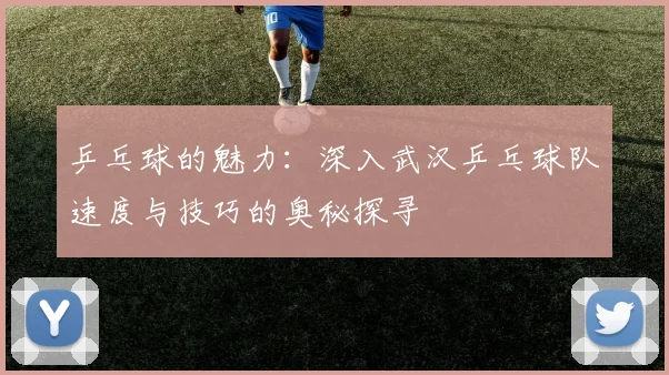 乒乓球的魅力：深入武汉乒乓球队速度与技巧的奥秘探寻